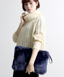 WEGO | WEGO/無地ファークラッチバッグ(クラッチバッグ)