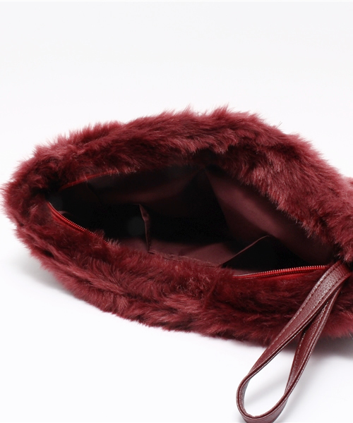 WEGO(ウィゴー)の「WEGO/無地ファークラッチバッグ(クラッチバッグ・レディース・ネイビー/カーキ/ワイン/ブラウン・FREE)」の12枚目の写真