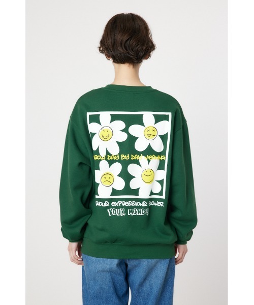 RODEO CROWNS WIDE BOWL（ロデオクラウンズワイドボウル）の「FOUR FLOWER スウェット（スウェット・レディース・ネイビー系1/ダークグリーン/ブラック/グレー×ホワイト・FREE）」の20枚目の写真