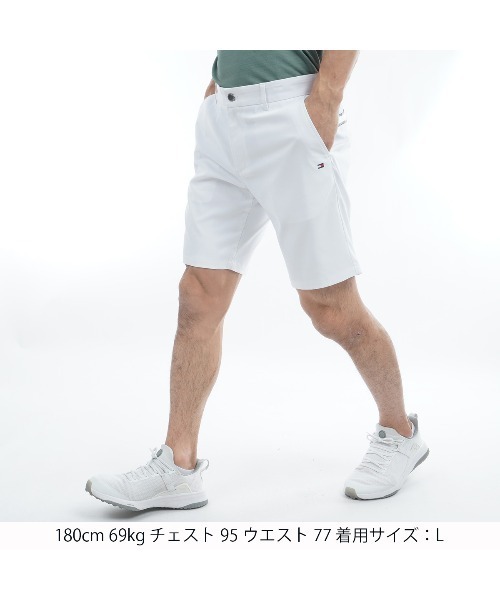 TOMMY HILFIGER GOLF（トミー ヒルフィガー ゴルフ）の「HILFIGERｸﾞﾗﾌｨｯｸ ｼｮｰﾄﾊﾟﾝﾂ（その他パンツ・メンズ・マルチ/ホワイト/ネイビー・M/LL/3L/L）」の4枚目の写真