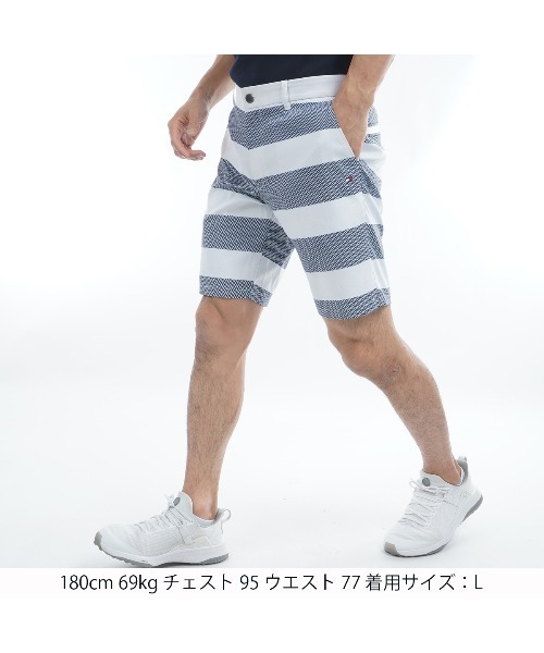 TOMMY HILFIGER GOLF（トミー ヒルフィガー ゴルフ）の「HILFIGERｸﾞﾗﾌｨｯｸ ｼｮｰﾄﾊﾟﾝﾂ（その他パンツ・メンズ・マルチ/ホワイト/ネイビー・M/LL/3L/L）」の8枚目の写真