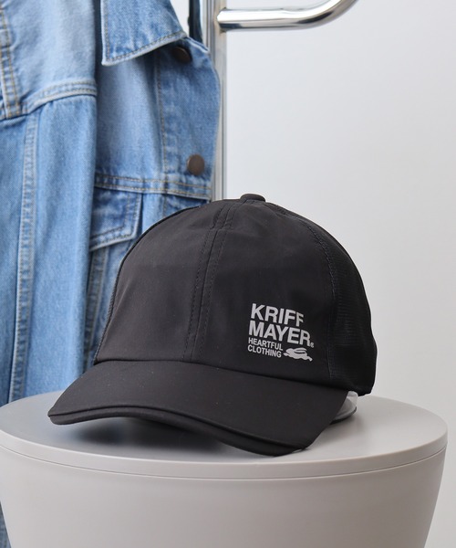 KRIFF MAYER(クリフメイヤー)の「KRIFF MAYER 撥水 メッシュ キャップ 男女兼用(キャップ・メンズ・ブラック/ベージュ/ブルー/グリーン・FREE)」の2枚目の写真