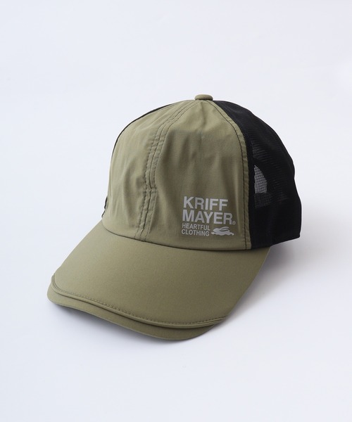 KRIFF MAYER(クリフメイヤー)の「KRIFF MAYER 撥水 メッシュ キャップ 男女兼用(キャップ・メンズ・ブラック/ベージュ/ブルー/グリーン・FREE)」の9枚目の写真