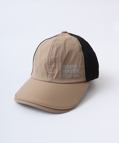 KRIFF MAYER(クリフメイヤー)の「KRIFF MAYER 撥水 メッシュ キャップ 男女兼用(キャップ・メンズ・ブラック/ベージュ/ブルー/グリーン・FREE)」の7枚目の写真
