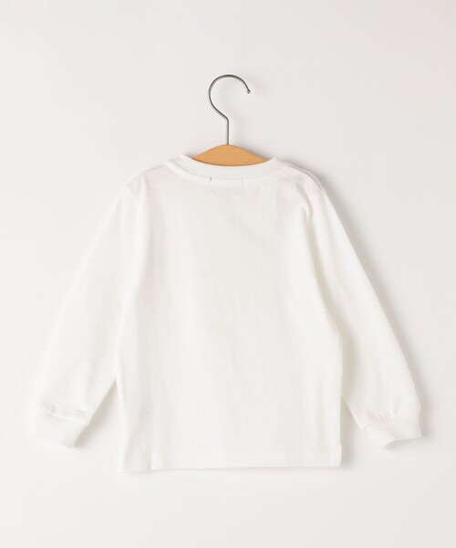 SHIPS(シップス)の「SHIPS KIDS:80~90cm / SHIPS ロゴ 長袖 TEE(Tシャツ/カットソー・キッズ・トップグレー/ライトグリーン/ライトホワイト・80/90)」の4枚目の写真
