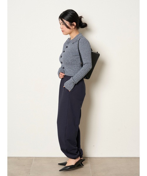 MIESROHE(ミースロエ)の「ワイドリブニットカーデ(カーディガン/ボレロ・レディース・その他/ブラック/ベージュ・FREE)」の7枚目の写真