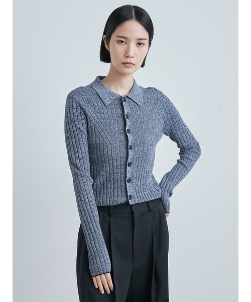 MIESROHE(ミースロエ)の「ワイドリブニットカーデ(カーディガン/ボレロ・レディース・その他/ブラック/ベージュ・FREE)」の13枚目の写真