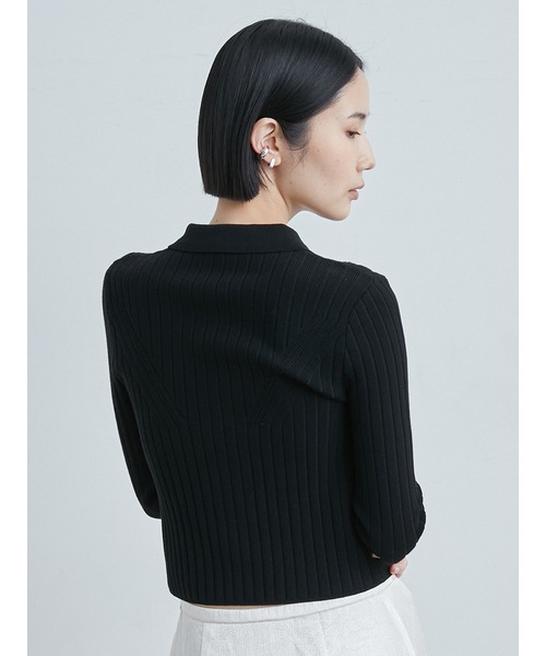 MIESROHE(ミースロエ)の「ワイドリブニットカーデ(カーディガン/ボレロ・レディース・その他/ブラック/ベージュ・FREE)」の21枚目の写真