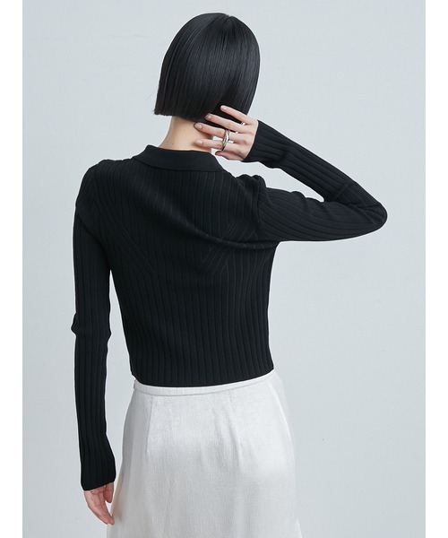 MIESROHE(ミースロエ)の「ワイドリブニットカーデ(カーディガン/ボレロ・レディース・その他/ブラック/ベージュ・FREE)」の22枚目の写真