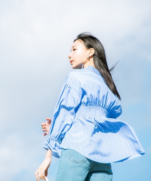 小さいサイズ キャンディースリーブシャツ 低身長さん・小柄女性