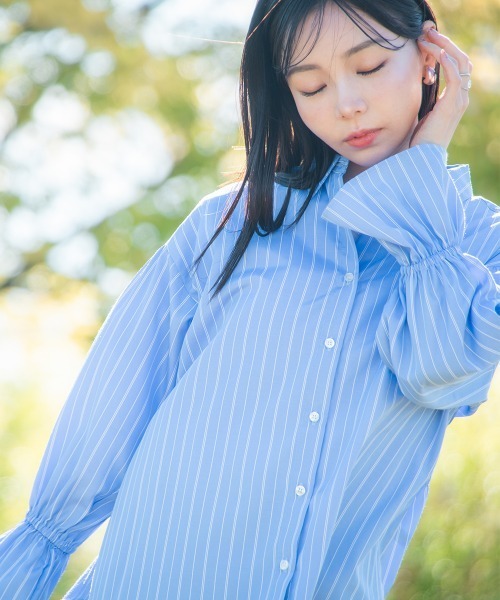 liten キャンディブラウス 小さいサイズ キャンディースリーブシャツ 低身長さん・小柄女性