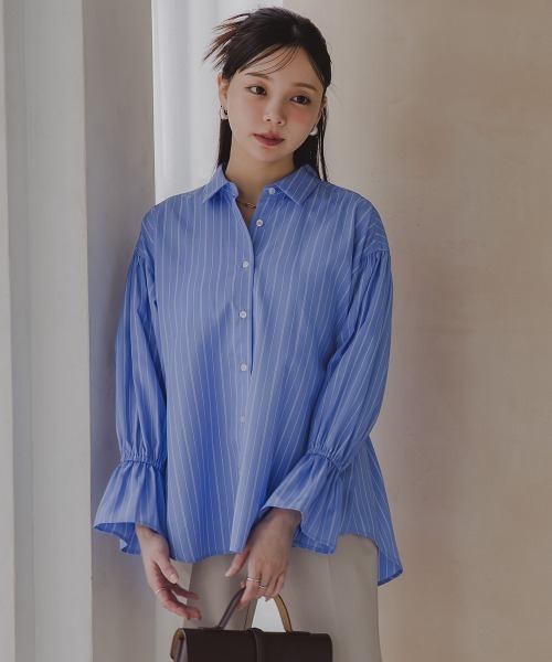 小さいサイズ キャンディースリーブシャツ 低身長さん・小柄女性
