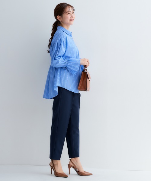 Petitjo（プッチージョ）の「小さいサイズ　キャンディースリーブシャツ　低身長さん・小柄女性（シャツ/ブラウス・レディース・ブルー系/ブルー系その他・XS-S/M-L）」の8枚目の写真