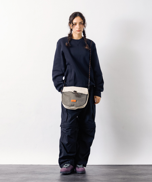 UNIVERSAL OVERALL(ユニバーサルオーバーオール)の「【UNIVERSALOVERALL / ユニバーサルオーバーオール】Front mesh zile shoulder /フロントメッシュショルダーバッグ/UVO-195(ショルダーバッグ・メンズ・ブラック/ベージュ/オレンジ/モカ・フリー)」の12枚目の写真