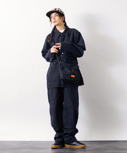UNIVERSAL OVERALL(ユニバーサルオーバーオール)の「【UNIVERSALOVERALL / ユニバーサルオーバーオール】Front mesh zile shoulder /フロントメッシュショルダーバッグ/UVO-195(ショルダーバッグ・メンズ・ブラック/ベージュ/オレンジ/モカ・フリー)」の17枚目の写真