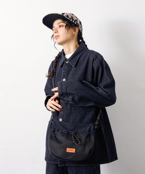 UNIVERSAL OVERALL(ユニバーサルオーバーオール)の「【UNIVERSALOVERALL / ユニバーサルオーバーオール】Front mesh zile shoulder /フロントメッシュショルダーバッグ/UVO-195(ショルダーバッグ・メンズ・ブラック/ベージュ/オレンジ/モカ・フリー)」の18枚目の写真