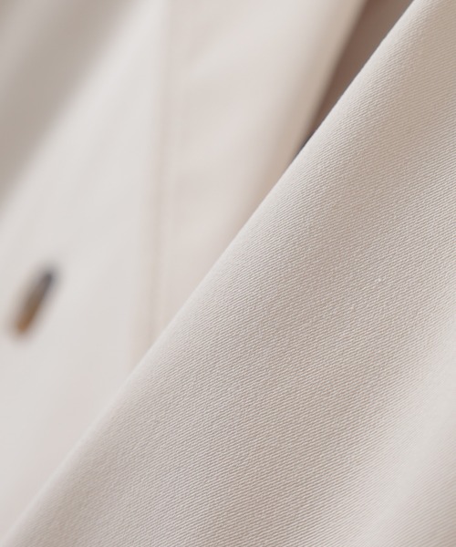 Honeys（ハニーズ）の「【非フッ素撥水加工】撥水加工ハーフ丈トレンチコート（トレンチコート・レディース・アイボリー/ネイビー/ピンク/ベージュ・L/LL/M/S）」の16枚目の写真