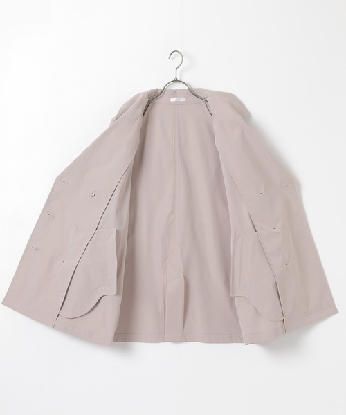 Honeys（ハニーズ）の「【非フッ素撥水加工】撥水加工ハーフ丈トレンチコート（トレンチコート・レディース・アイボリー/ネイビー/ピンク/ベージュ・L/LL/M/S）」の22枚目の写真