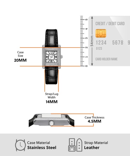 EMPORIO ARMANI（エンポリオアルマーニ）の「エンポリオ・アルマーニ 腕時計 レディース アナログ レザー AR11660（アナログ腕時計・レディース・ブラック・FREE）」の7枚目の写真