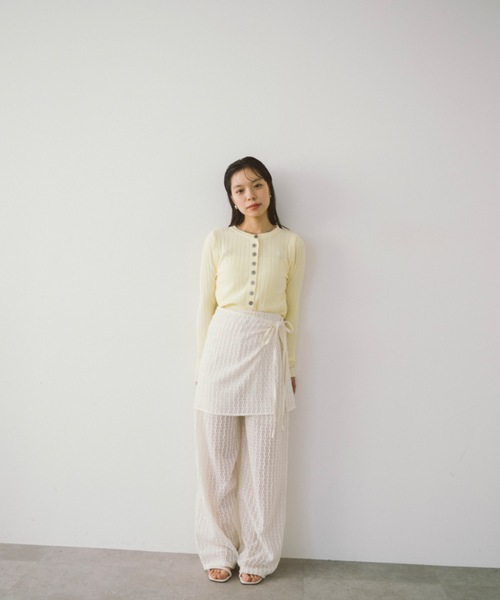 DRWCYS(ドロシーズ)の「レイヤードカットレースパンツ(その他パンツ・レディース・ホワイト/ブラック・FREE)」の18枚目の写真