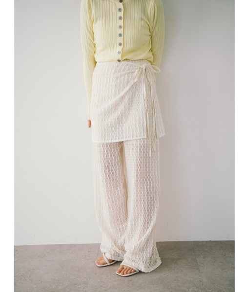 DRWCYS(ドロシーズ)の「レイヤードカットレースパンツ(その他パンツ・レディース・ホワイト/ブラック・FREE)」の21枚目の写真