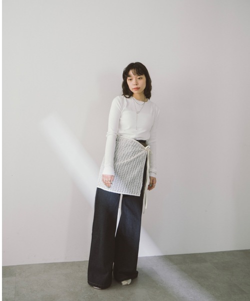 DRWCYS(ドロシーズ)の「レイヤードカットレースパンツ(その他パンツ・レディース・ホワイト/ブラック・FREE)」の22枚目の写真