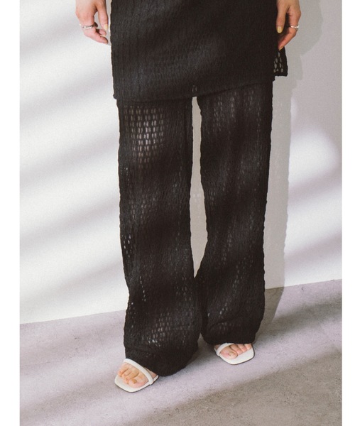 DRWCYS(ドロシーズ)の「レイヤードカットレースパンツ(その他パンツ・レディース・ホワイト/ブラック・FREE)」の9枚目の写真