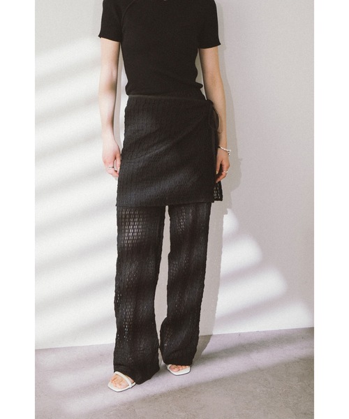 DRWCYS(ドロシーズ)の「レイヤードカットレースパンツ(その他パンツ・レディース・ホワイト/ブラック・FREE)」の10枚目の写真