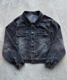 MandO（Auntie Rosa） | 【MandO】ウォッシュドペイントデニムジャケット/セットアップ可(デニムジャケット)