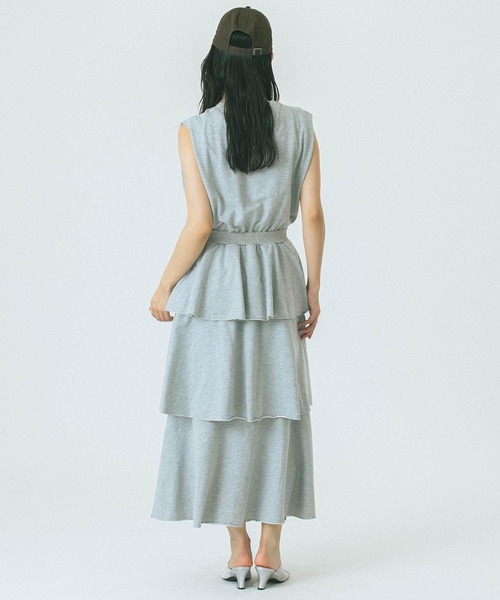 ROSE BUD（ローズバッド）の「SWEAT TIERED DRESS（ワンピース・レディース・ブラック/グレー/グリーン・ONE SIZE）」の12枚目の写真