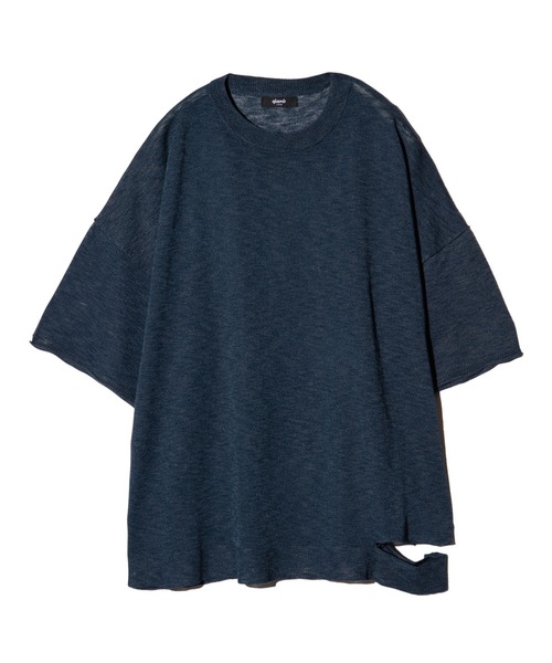 glamb(グラム)の「One Cut Summer Knit / ワンカットサマーニット(ニット/セーター・メンズ・ネイビー/ブラック/ミント・M/L)」の18枚目の写真
