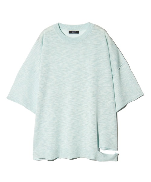 glamb(グラム)の「One Cut Summer Knit / ワンカットサマーニット(ニット/セーター・メンズ・ネイビー/ブラック/ミント・M/L)」の16枚目の写真