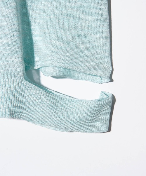 glamb(グラム)の「One Cut Summer Knit / ワンカットサマーニット(ニット/セーター・メンズ・ネイビー/ブラック/ミント・M/L)」の12枚目の写真