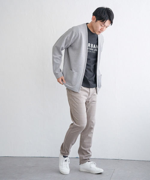 ikka（イッカ）の「ダブルフェイスDRYカノコカーディガン（カーディガン/ボレロ・メンズ・ブラック/ベージュ/ネイビー/グレー・XL/L/M/S）」の14枚目の写真