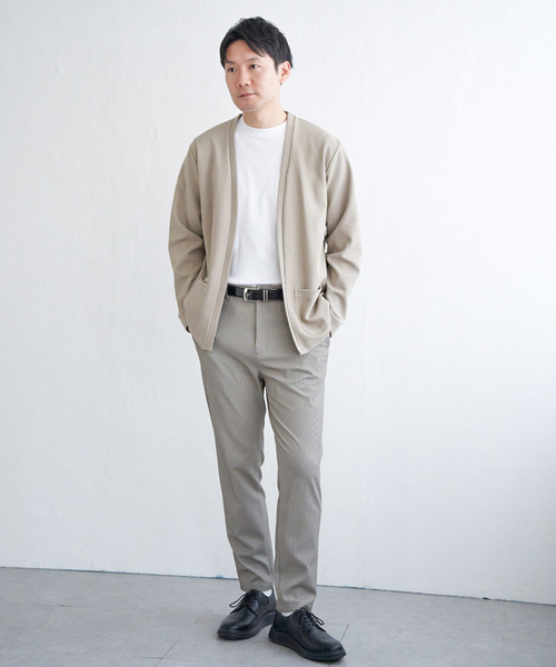 ikka（イッカ）の「ダブルフェイスDRYカノコカーディガン（カーディガン/ボレロ・メンズ・ブラック/ベージュ/ネイビー/グレー・XL/L/M/S）」の18枚目の写真