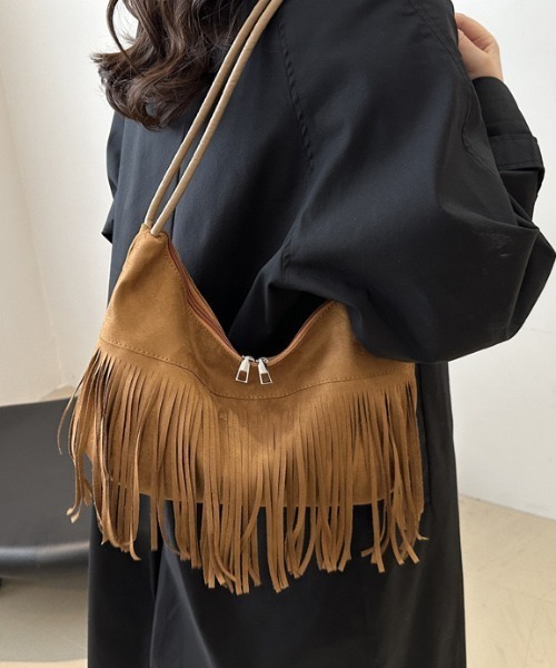 再・値下げ‼️ドゥーズエム CELERIフリンジ ショルダーバッグ Deuxieme Classe＞ 【CELERI/セルリ】 フリンジ バッグ[品番
