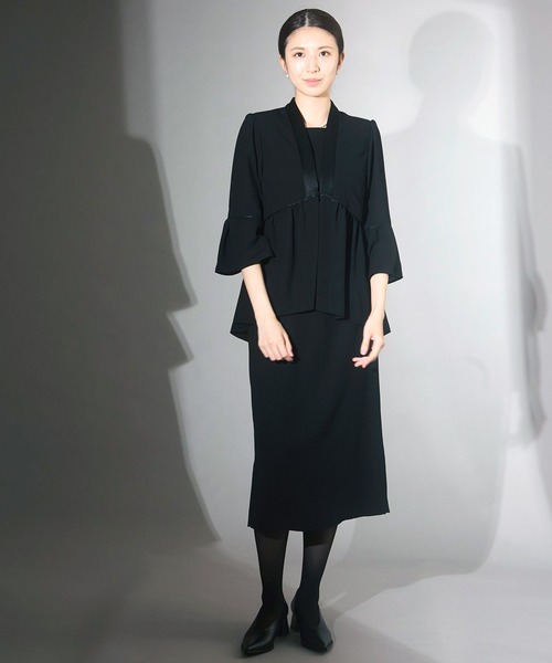 セレモニーフォーマルジャケット【喪服・礼服】【春夏秋用素材 