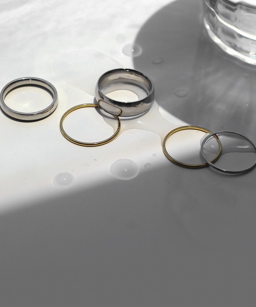 abaskdesign(アバスクデザイン)の「金属アレルギー対応 シンプルリング(リング・レディース・ゴールド/シルバー系その他2/シルバー/ゴールド系その他2/シルバー系その他/ゴールド系その他・11号/4号/6号/9号/14号)」の5枚目の写真