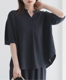 nAvy SARARI ウェーブスキッパーシャツ