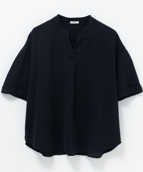 NAVY（ネイビー）の「nAvy SARARI ウェーブスキッパーシャツ（シャツ/ブラウス・レディース・ブラック/ブルー/オレンジ/ベージュ/チャコールグレー・M/L）」の15枚目の写真