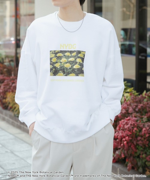 SENSE OF PLACE by URBAN RESEARCH(センスオブプレイスバイアーバンリサーチ)の「NYBG クルーネックルーズスウェットB(スウェット・メンズ・ブラック/ブルー/ホワイト・MEDIUM/LARGE)」の6枚目の写真