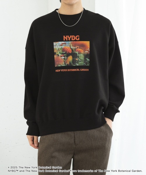 SENSE OF PLACE by URBAN RESEARCH(センスオブプレイスバイアーバンリサーチ)の「NYBG クルーネックルーズスウェットB(スウェット・メンズ・ブラック/ブルー/ホワイト・MEDIUM/LARGE)」の8枚目の写真