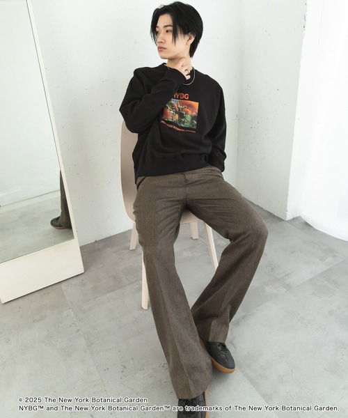 SENSE OF PLACE by URBAN RESEARCH(センスオブプレイスバイアーバンリサーチ)の「NYBG クルーネックルーズスウェットB(スウェット・メンズ・ブラック/ブルー/ホワイト・MEDIUM/LARGE)」の11枚目の写真