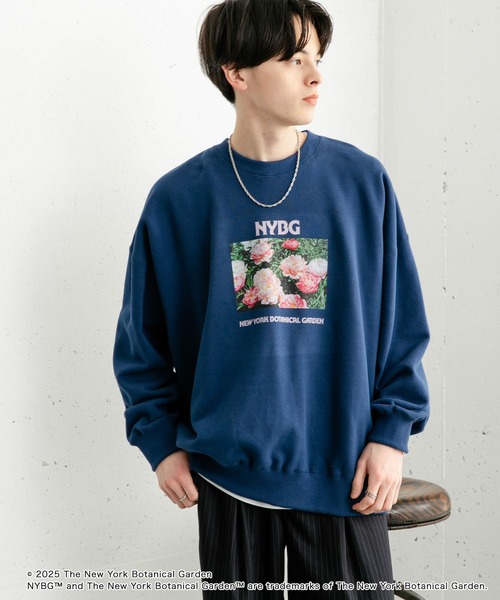 SENSE OF PLACE by URBAN RESEARCH(センスオブプレイスバイアーバンリサーチ)の「NYBG クルーネックルーズスウェットB(スウェット・メンズ・ブラック/ブルー/ホワイト・MEDIUM/LARGE)」の13枚目の写真