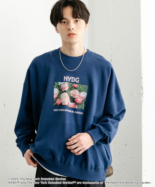 SENSE OF PLACE by URBAN RESEARCH(センスオブプレイスバイアーバンリサーチ)の「NYBG クルーネックルーズスウェットB(スウェット・メンズ・ブラック/ブルー/ホワイト・MEDIUM/LARGE)」の14枚目の写真