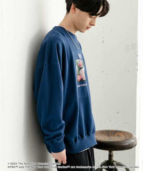 SENSE OF PLACE by URBAN RESEARCH(センスオブプレイスバイアーバンリサーチ)の「NYBG クルーネックルーズスウェットB(スウェット・メンズ・ブラック/ブルー/ホワイト・MEDIUM/LARGE)」の15枚目の写真