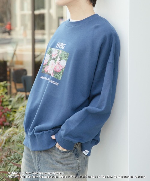 SENSE OF PLACE by URBAN RESEARCH(センスオブプレイスバイアーバンリサーチ)の「NYBG クルーネックルーズスウェットB(スウェット・メンズ・ブラック/ブルー/ホワイト・MEDIUM/LARGE)」の18枚目の写真