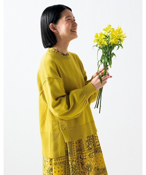 Sunny clouds(サニークラウズ)の「サニークラウズ トレセーター(ニット/セーター・レディース・オレンジ/イエロー・LL/L/M)」の6枚目の写真