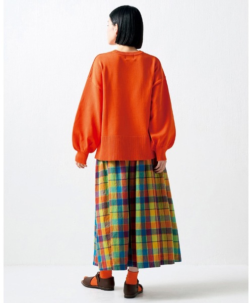 Sunny clouds(サニークラウズ)の「サニークラウズ トレセーター(ニット/セーター・レディース・オレンジ/イエロー・LL/L/M)」の10枚目の写真