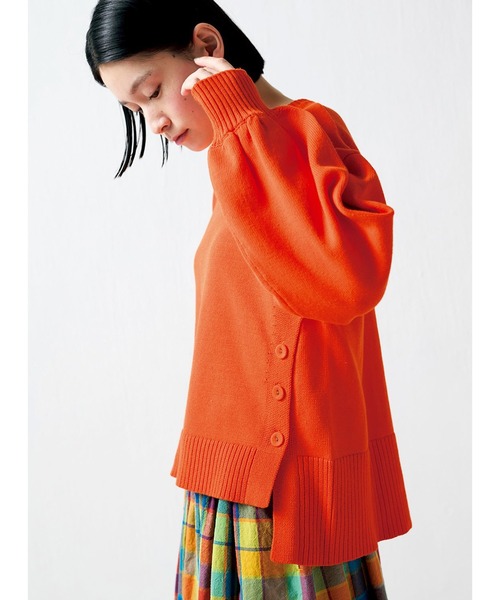 Sunny clouds(サニークラウズ)の「サニークラウズ トレセーター(ニット/セーター・レディース・オレンジ/イエロー・LL/L/M)」の3枚目の写真